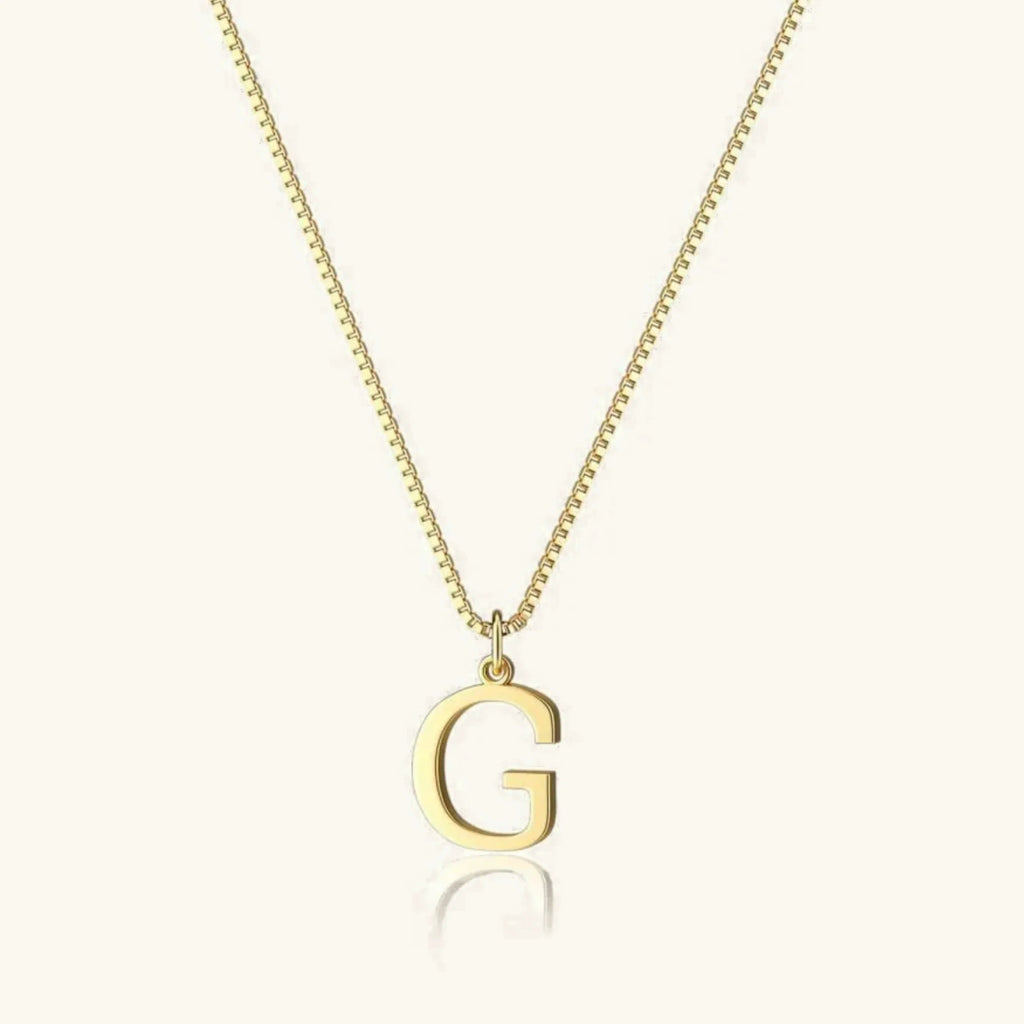 Therese Buchstaben Initial Gold Kette