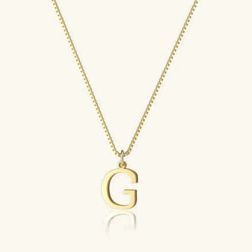Therese Buchstaben Initial Gold Kette