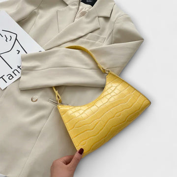 Olivia - Glänzende Lederhandtasche