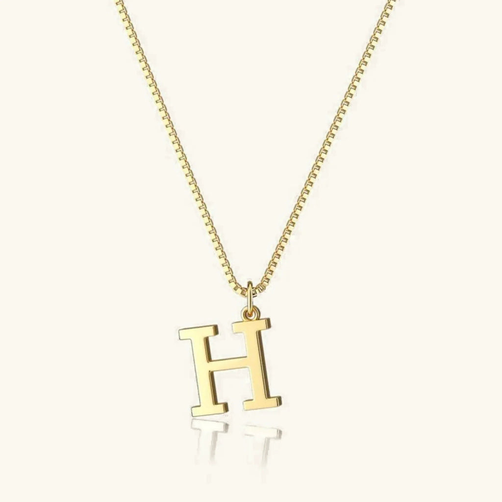 Therese Buchstaben Initial Gold Kette