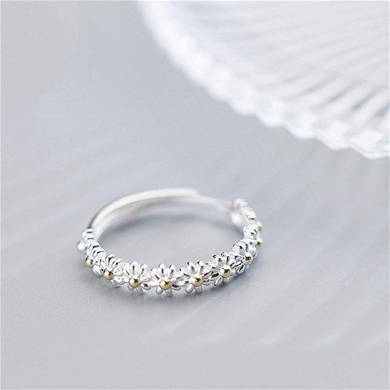 Gänseblümchen-Email-Ring™ – Silber & Gemalte Sanftheit
