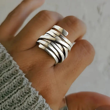 Eleganter Vintage-Silberring