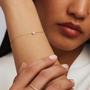 Diamant-Steinarmband | Weißgold