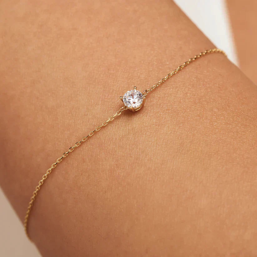 Diamant-Steinarmband | Weißgold