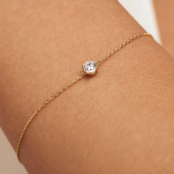 Diamant-Steinarmband | Weißgold