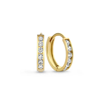 Dara Brillane Stein-Ohrringe-Set | Gold