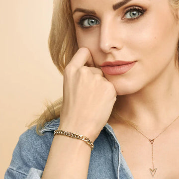 Klassisches Cuban-Armband | Gold