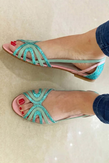 Eleonora | Goldene Sommer-Sandalen