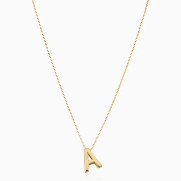 Liebesbrief-Initialen-Kette | Gold