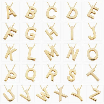 Liebesbrief-Initialen-Kette | Gold