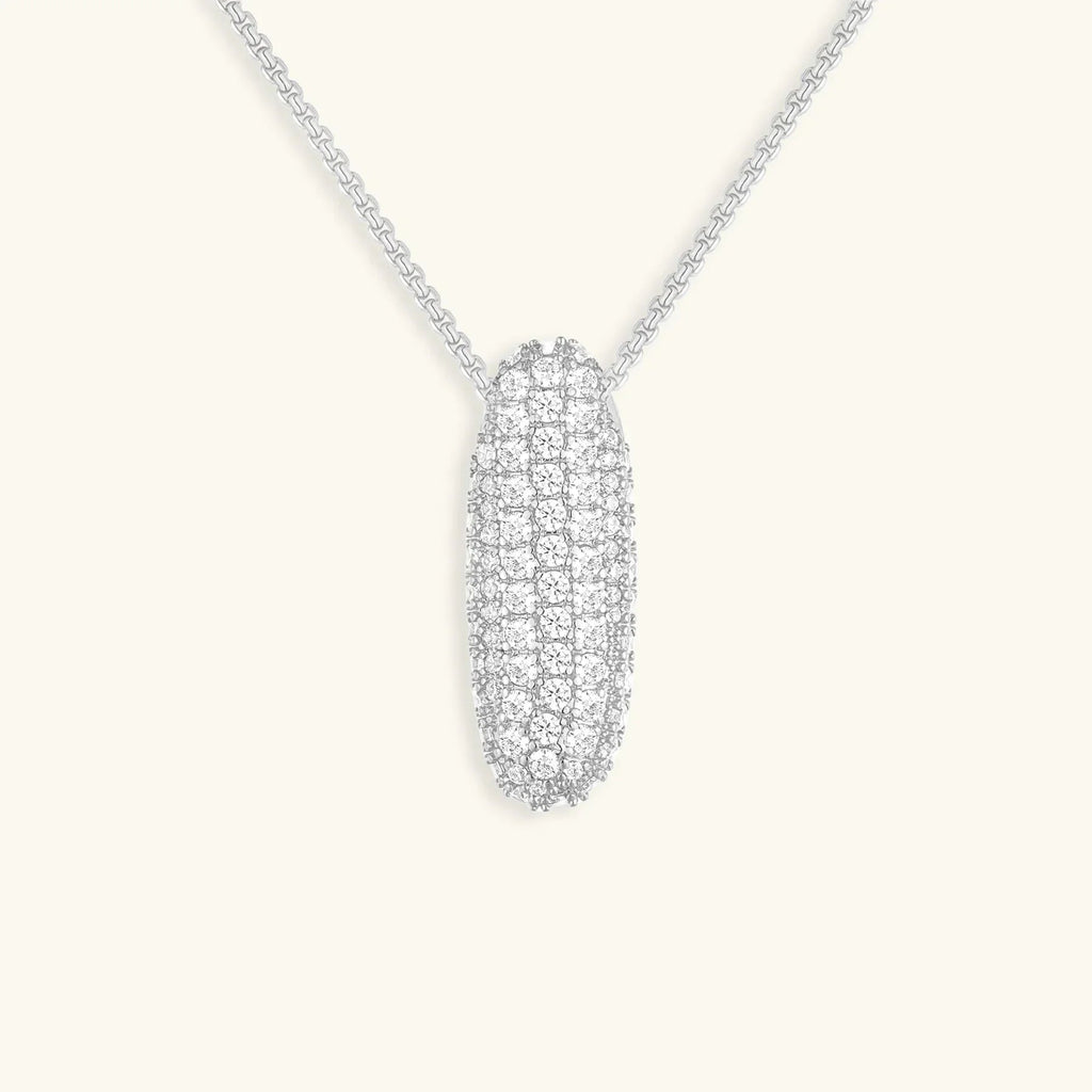 Initialen-Diamantkette mit Blasenschrift