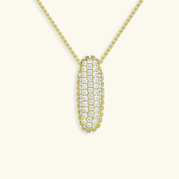 Initialen-Diamantkette mit Blasenschrift