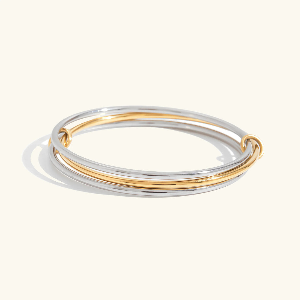 Romina Zweifarbiges Stapelarmband