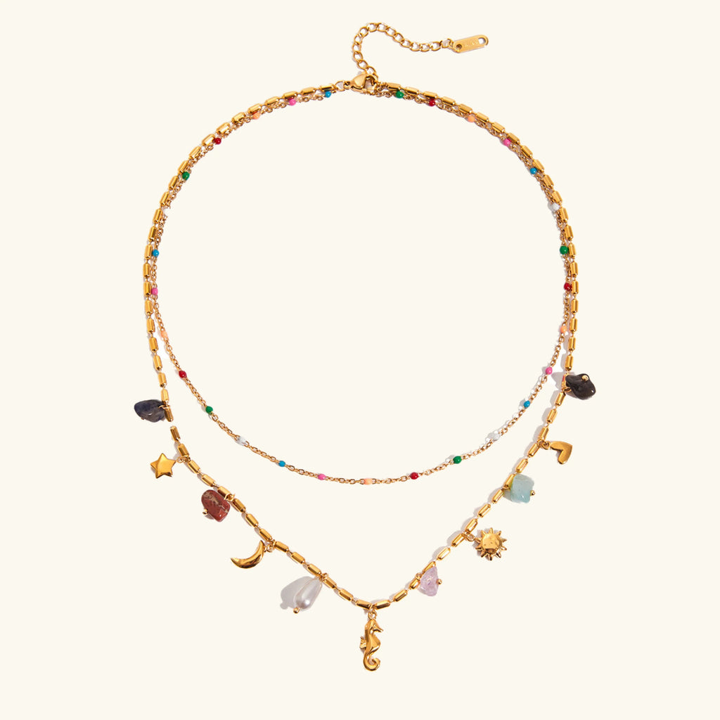 Cambria Küsten Charm Mehrlagige Kette