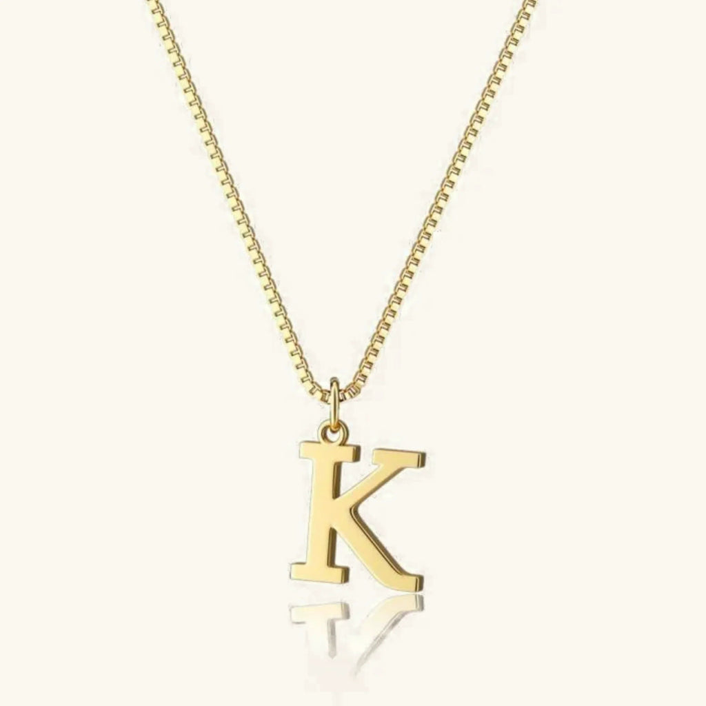 Therese Buchstaben Initial Gold Kette