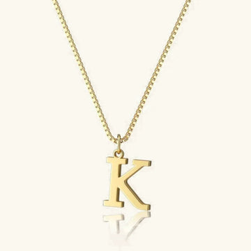 Therese Buchstaben Initial Gold Kette