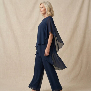 Kimmy | Drapiertes Oberteil mit Palazzo-Hose
