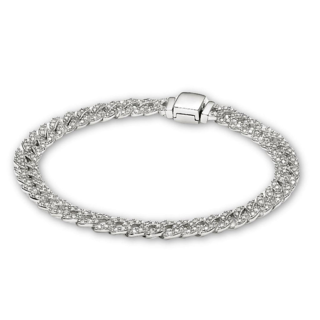 Pavé Cuban-Armband | Gold