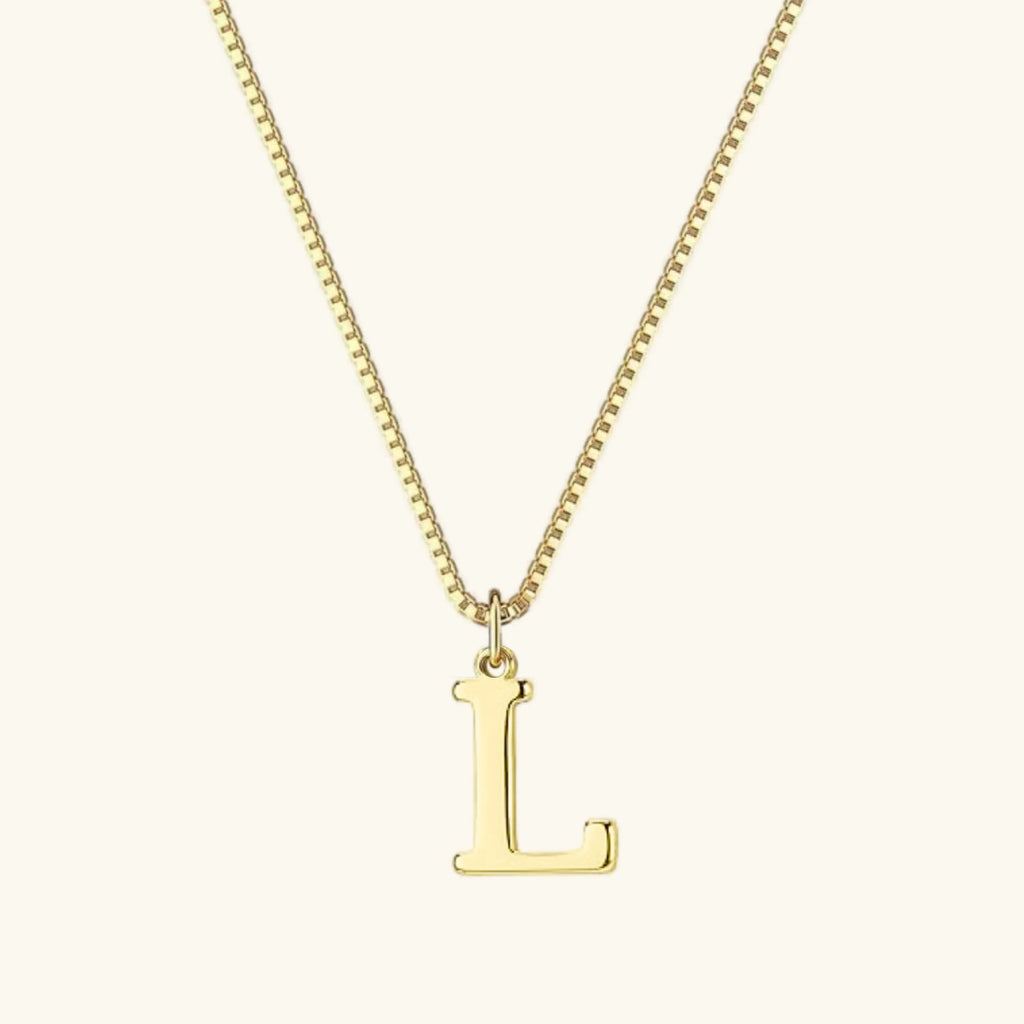 Therese Buchstaben Initial Gold Kette