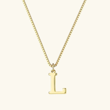 Therese Buchstaben Initial Gold Kette