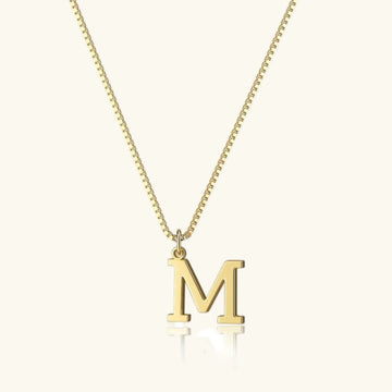 Therese Buchstaben Initial Gold Kette