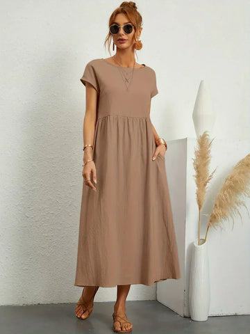 HEIKE | FLIESSENDES MIDIKLEID VON ZEITLOSER ELEGANZ