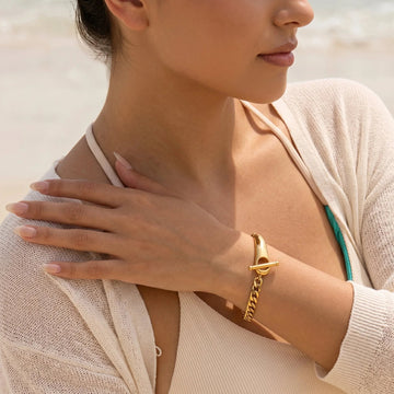 Myrna Ketten Gold Armreif