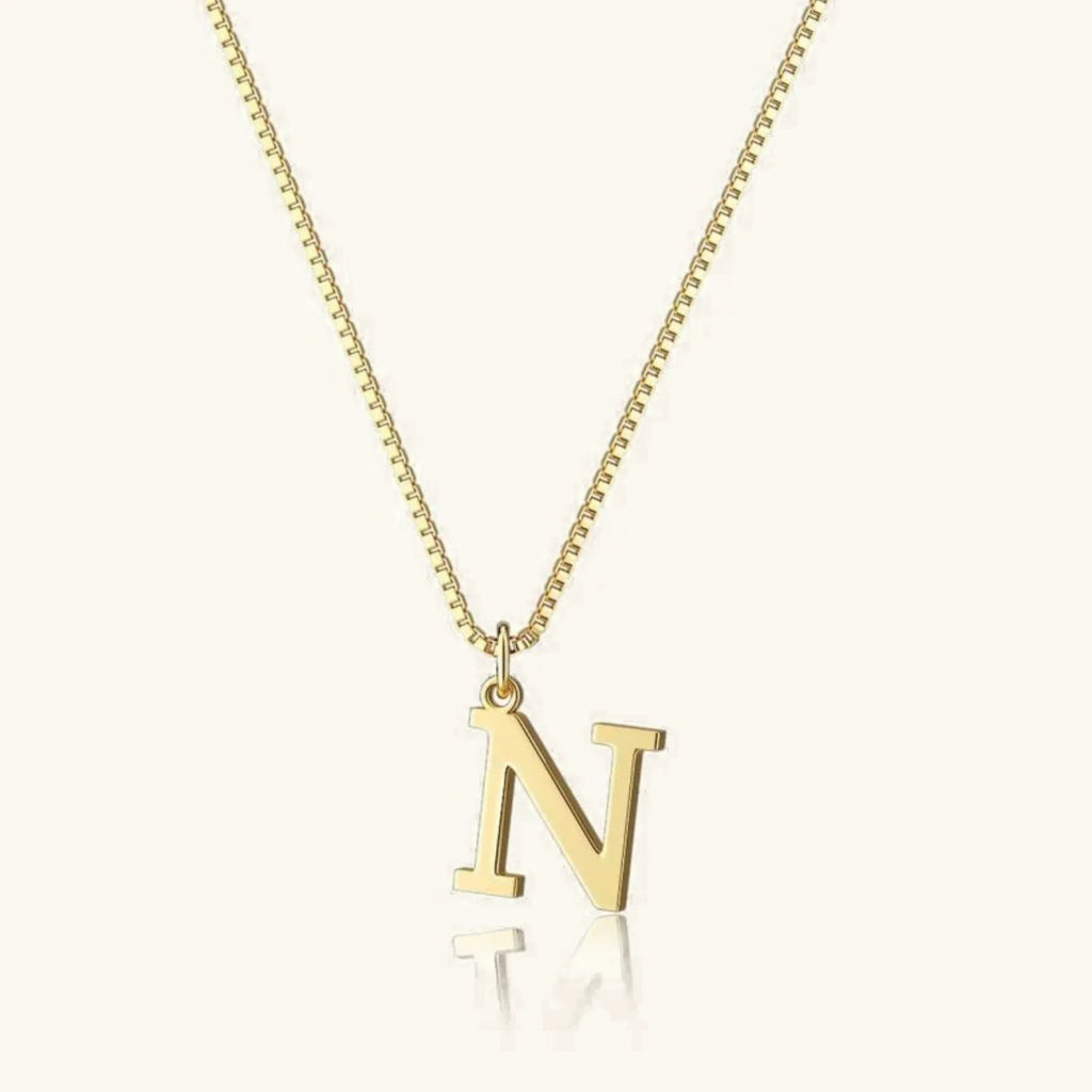 Therese Buchstaben Initial Gold Kette