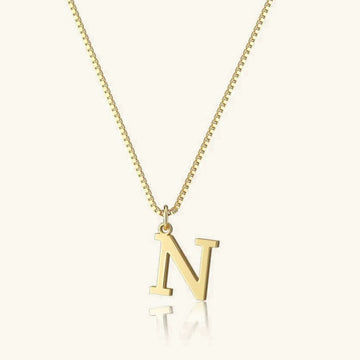 Therese Buchstaben Initial Gold Kette