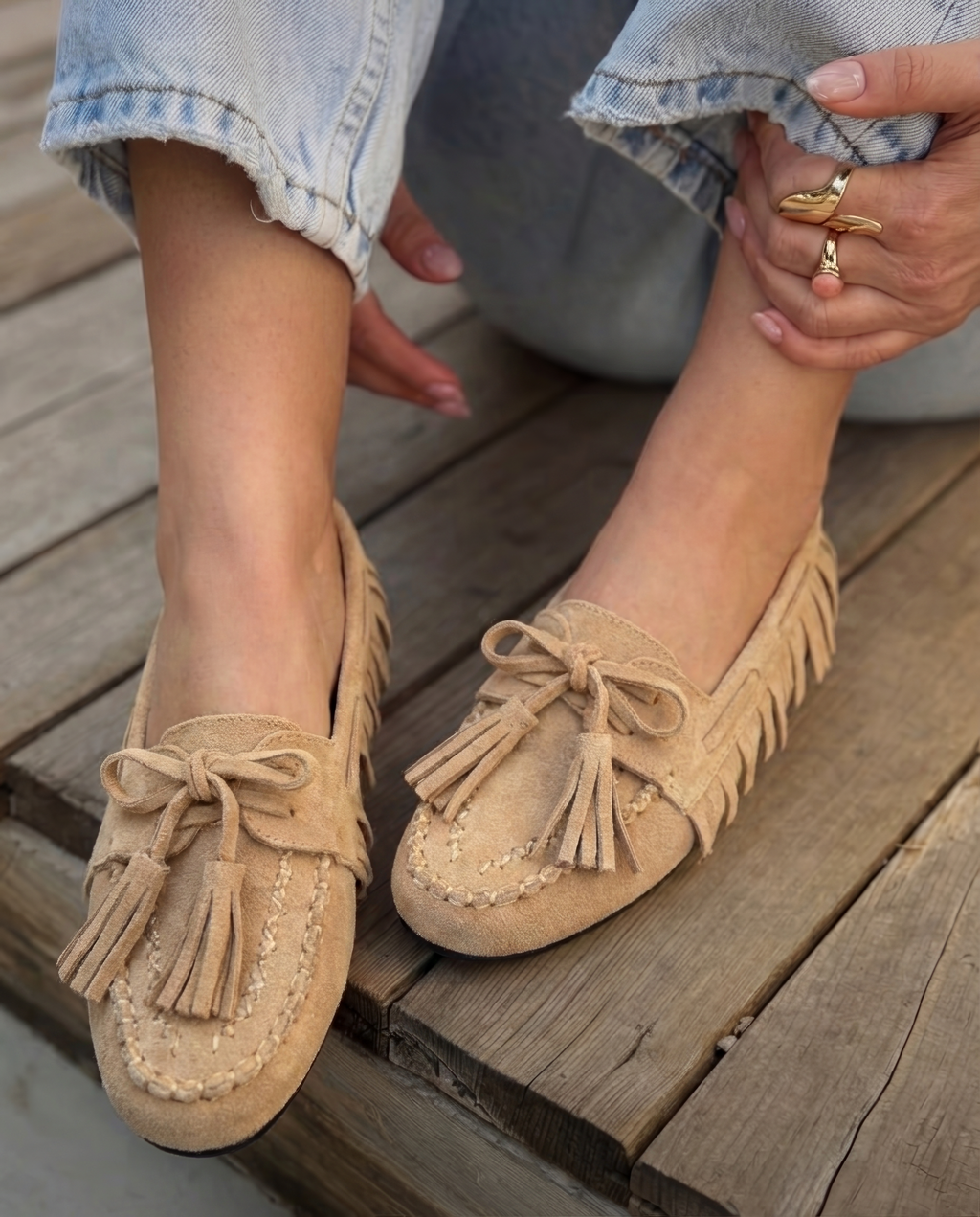 Nora Beige Loafer