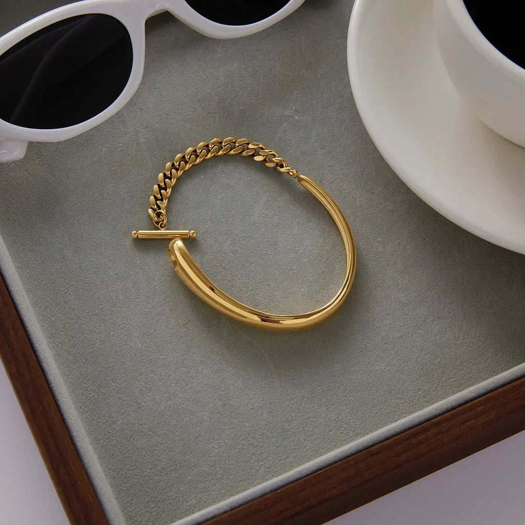 Myrna Ketten Gold Armreif