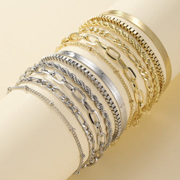 Ellis™ | Goldenes Armband-Set