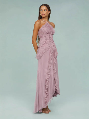 LIYANA | Spiral-Rüschenkleid