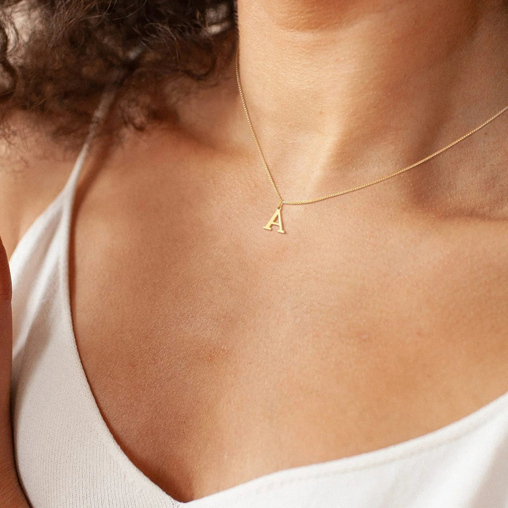 Therese Buchstaben Initial Gold Kette