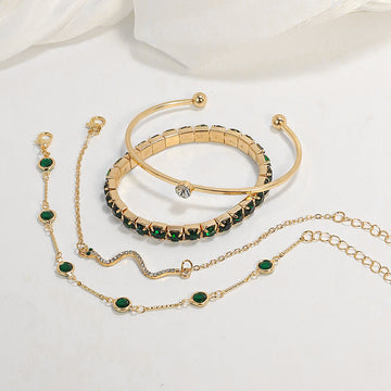 Sorina Feldwyn Smaragd-Armband | Gold