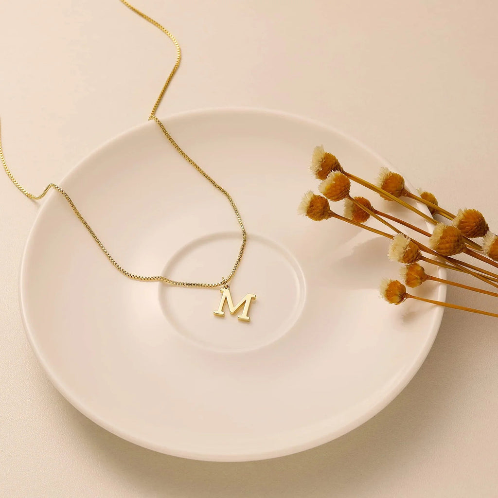 Therese Buchstaben Initial Gold Kette