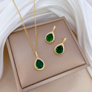 Schmuckset Smaragd Aurora