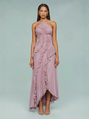 LIYANA | Spiral-Rüschenkleid