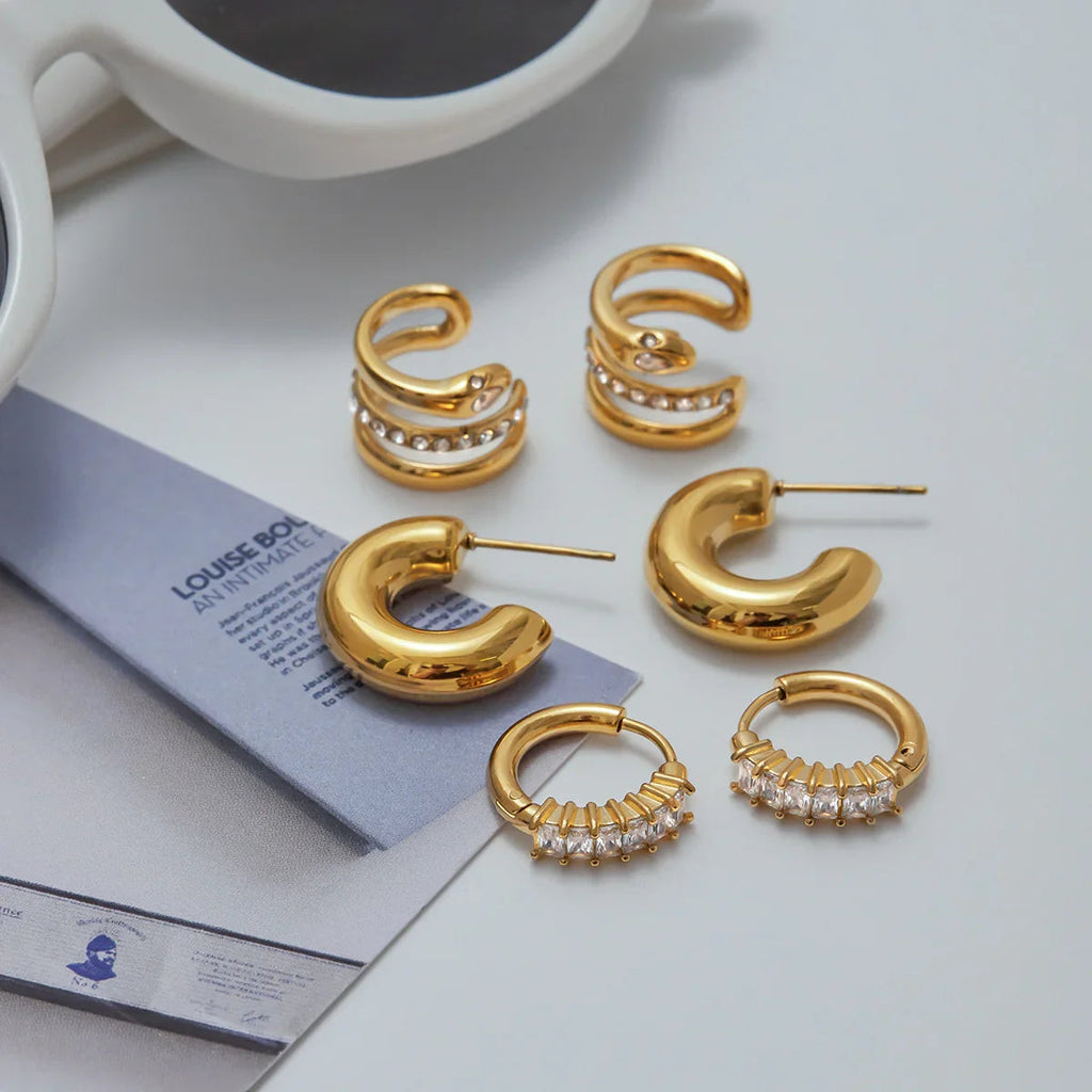 Orielle Basis Gold Ohrringe Set