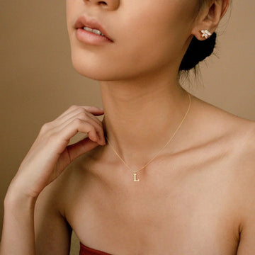 Therese Buchstaben Initial Gold Kette
