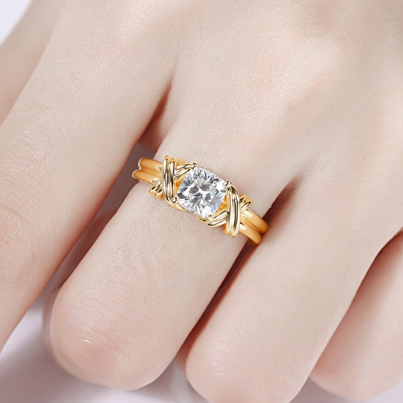 Geknoteter Statement-Ring | Gold