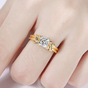 Geknoteter Statement-Ring | Gold