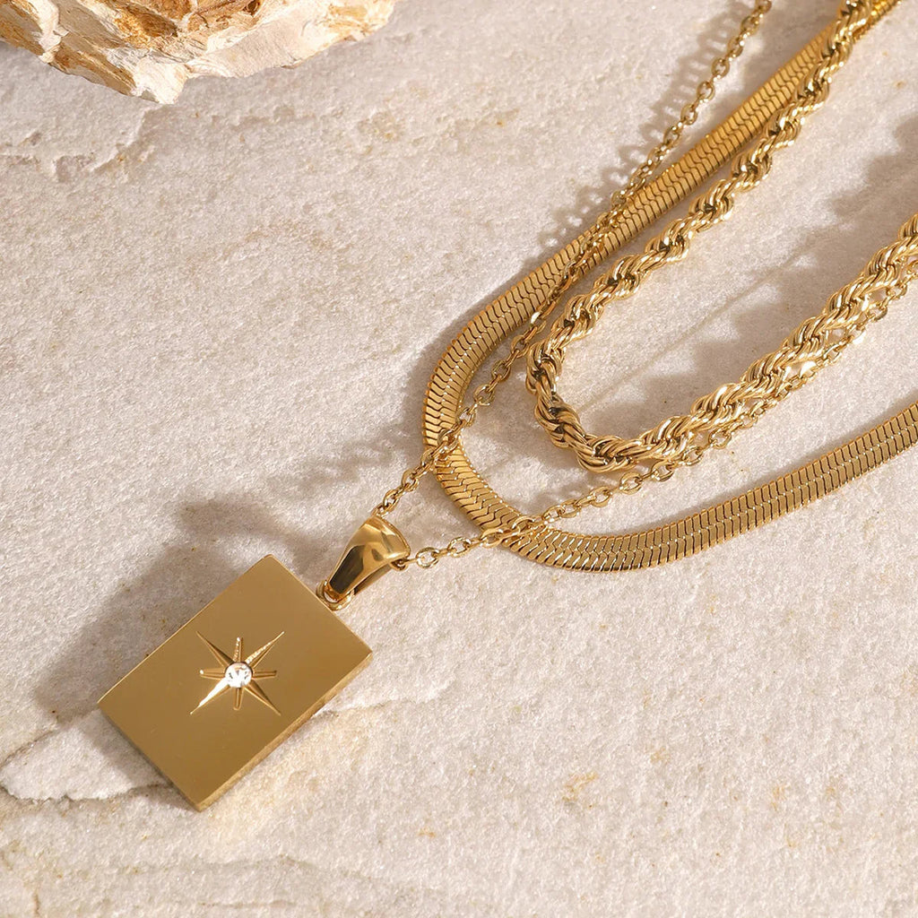 Raphaela Mehrlagige Gold Kette