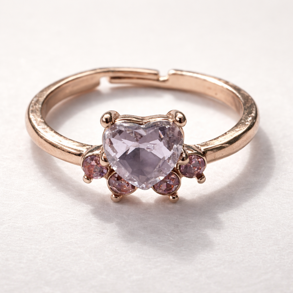 Vintage Zirkonia-Ring in Pfoten-Form