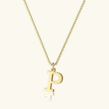 Therese Buchstaben Initial Gold Kette