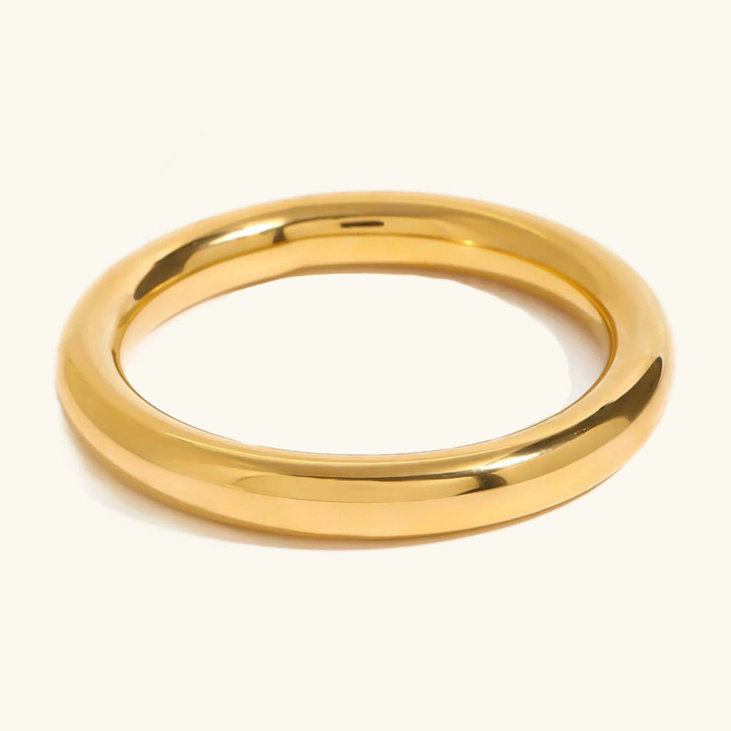 Lina Glatter Gold Armreif