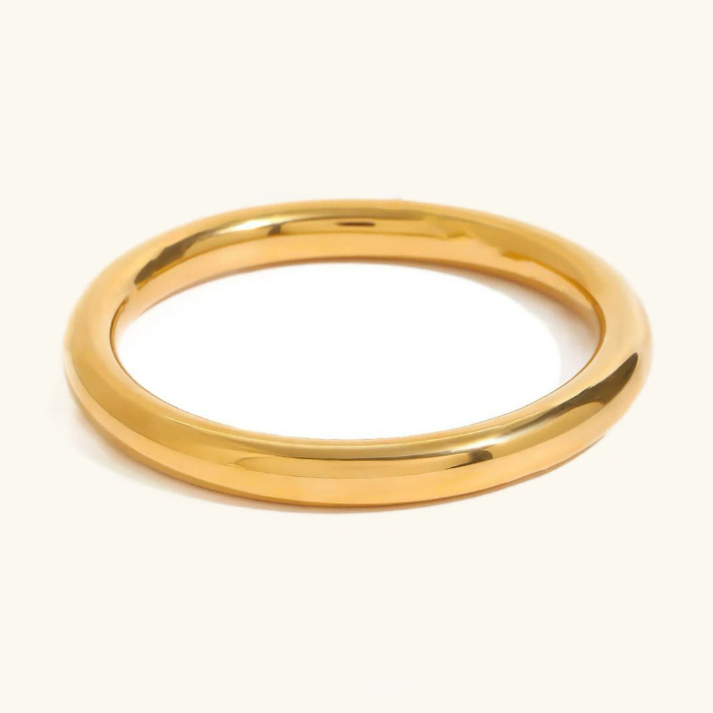 Lina Glatter Gold Armreif