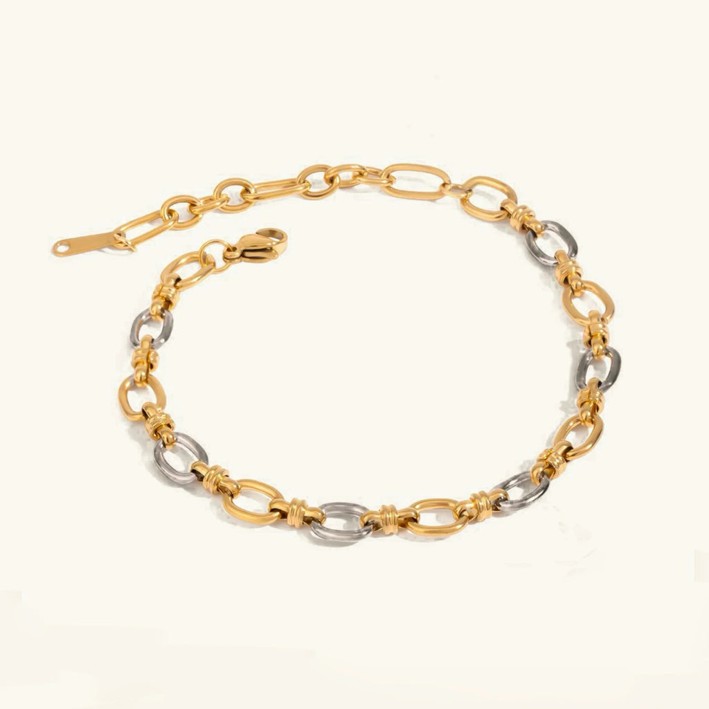 Addison Zweifarbiges Gold-Armband
