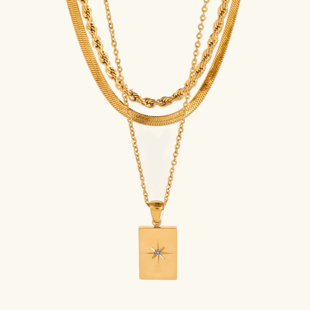 Raphaela Mehrlagige Gold Kette
