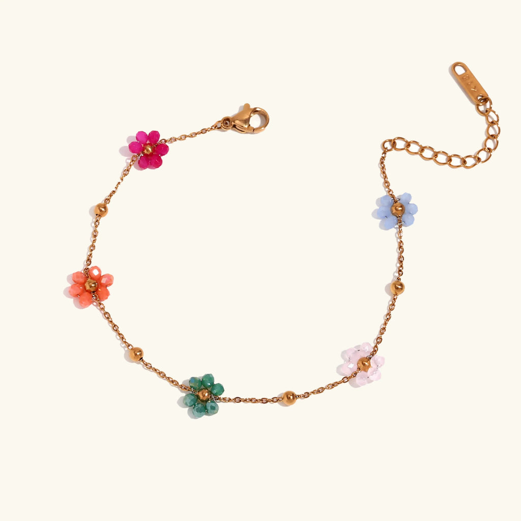 Azalea Blumen Gold Armband